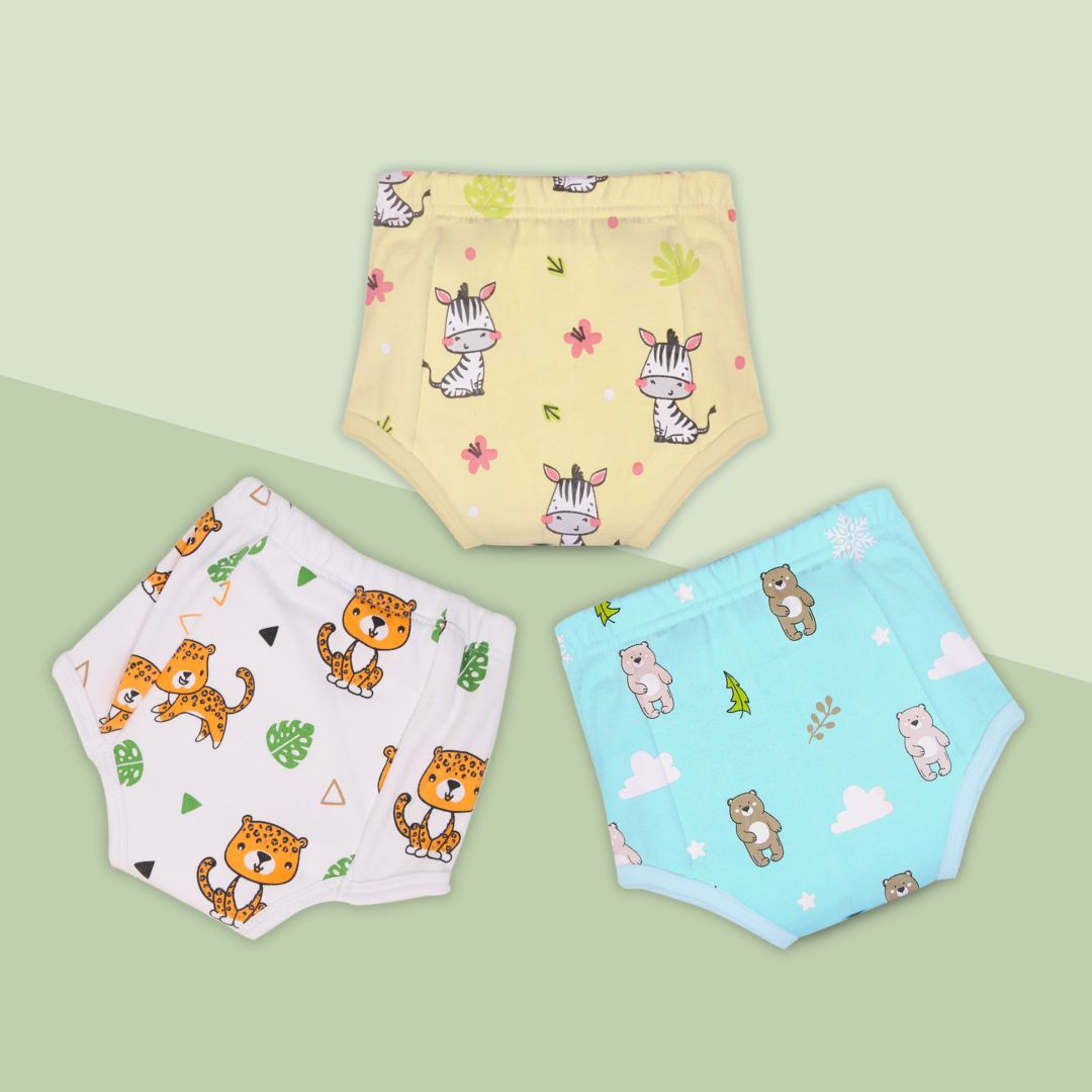 Bear With Me (Pack of 3) - Ultra Undies - Baby Padded Underwear