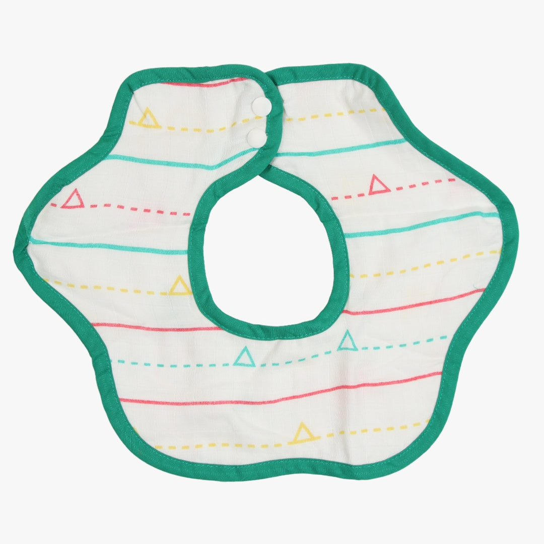 Fly High - Reversible Bib 0 To 12 Months (Organic Muslin Cotton)