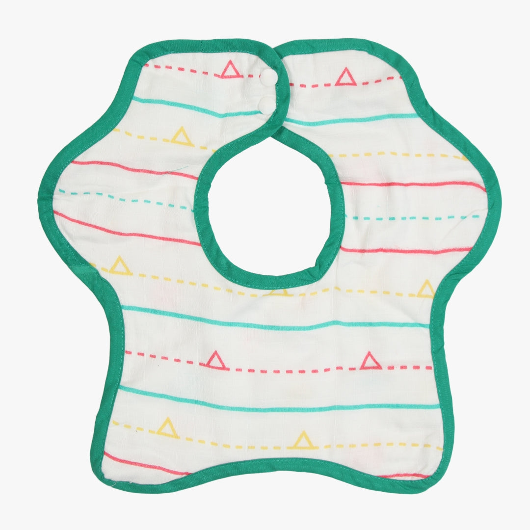 Fly High - Reversible Bib 0 To 12 Months (Organic Muslin Cotton)