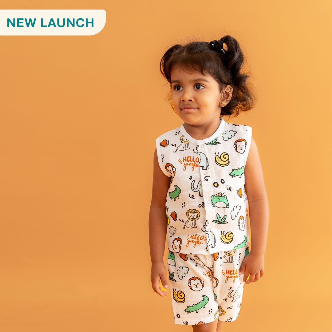Hello Jungle - Muslin Jabla and Shorts for Babies and Toddlers